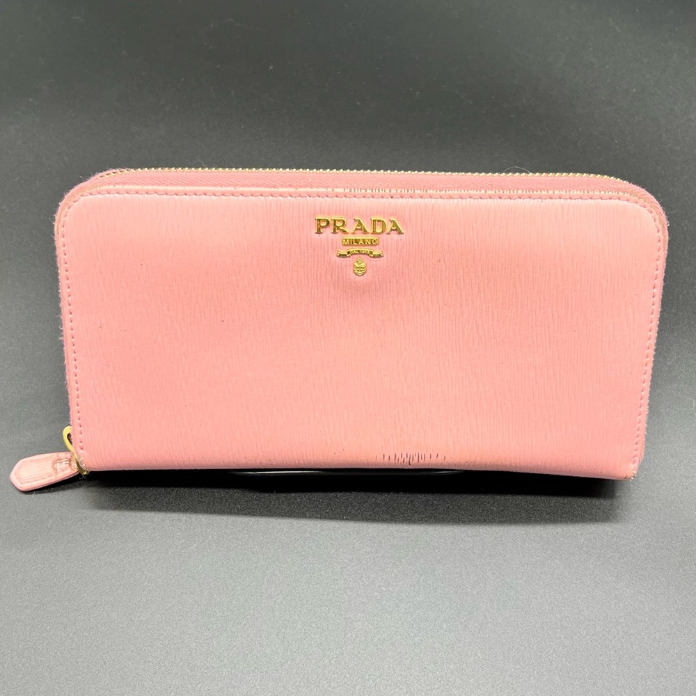 Prada Saffiano Leather Zippy Wallet